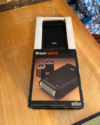 Rasoio vintage braun sprint a batterie