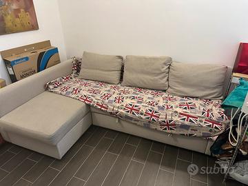 Divano letto ikea usato con chaise longue