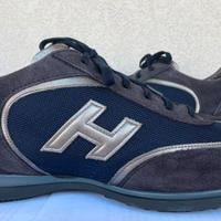 Scarpe Hogan Olympia basse blu in pelle - n. 10,5