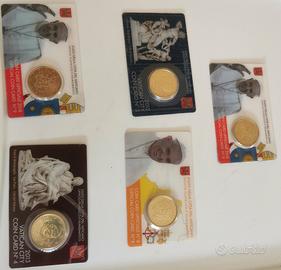 coincard 50 cent Vaticano 5 coincard differenti nu