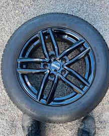 Cerchi dezent tr nero lucido da 16gomme invernali