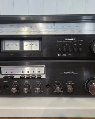 Amplificatore Stereo SHARP SM-1122+Tuner ST-1122