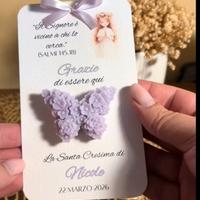 Ricordini/segnaposto per Cresima 