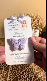 Ricordini/segnaposto per Cresima 