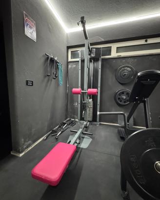 Lat machine pulley combo life fitness