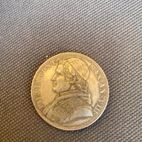 Riproduzione 5 lire 1970 stato pontificio