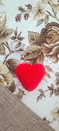 Portachiavi Cuore Uncinetto Handmade