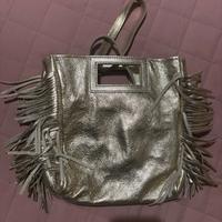 Borsa in pelle color oro