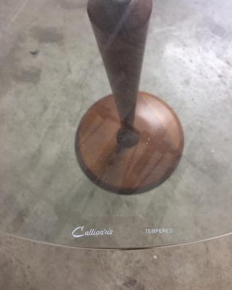 Calligaris tavolo rotondo in vetro