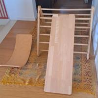 Triangolo di Pikler + Scivolo + Balance board