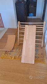 Triangolo di Pikler + Scivolo + Balance board
