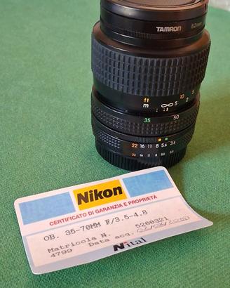 Obiettivo Nikon 35-70 vintage