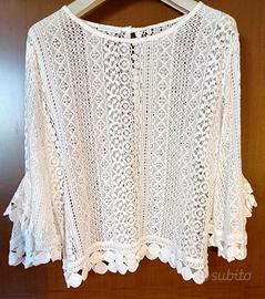 Blusa bianca donna