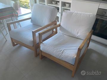 Coppia sedie a dondolo Ikea