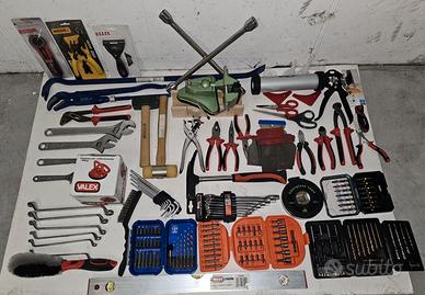 Utensili vari bricolage in blocco