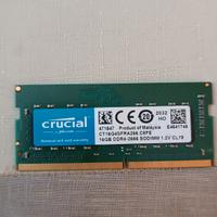 RAM DDR4 16GB 2666 MHz SODIMM CRUCIAL