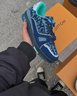 Louis Vuitton LV Trainer Rhinestone Blue
