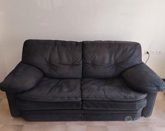 DIVANO IN PELLE DI NABUK