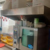 cappa aspirante snack a parete con motore