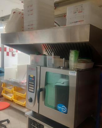 cappa aspirante snack a parete con motore