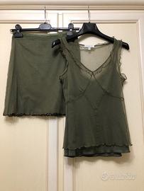 Vestito due pezzi elegante KOOKAI verde militare p