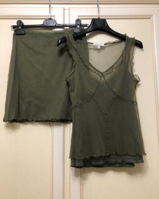 Vestito due pezzi elegante KOOKAI verde militare p