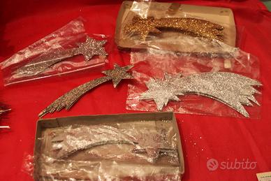 Stelle Natale in cartonicino con Glitter presepe