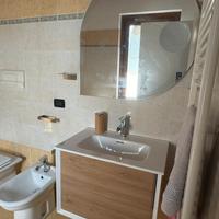 Bagno sospeso Bianco/Rovere
