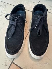 Scarpe Scamosciate Blu Emporio Armani Uomo TG 42