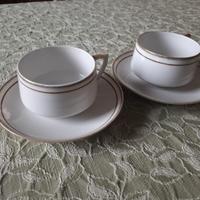 Tazze cioccolata Richard Ginori - bordo oro