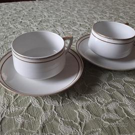 Tazze cioccolata Richard Ginori - bordo oro