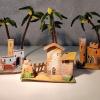 Presepe: casette e palme