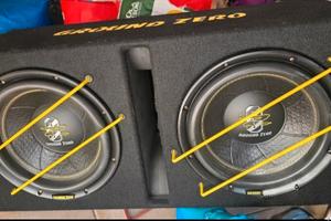 subwoofer e amplificatore 