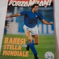 Rivista  Forza Milan Baresi stella Mondiale 