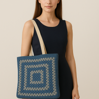 Bag realizzata a mano in filo di cotone