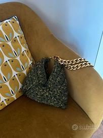 Borsa fatta a mano oro e verde