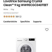 LAVATRICE SAMSUNG WW90CGC04DTE