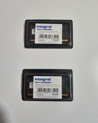 2x 16GB DDR5 SODIMM RAM 4800MHz CL40