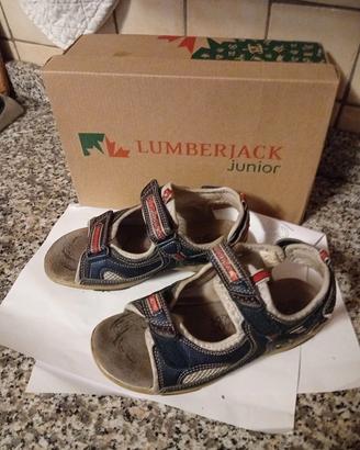 sandali blu Lumberjack Junior a strappi taglia 33