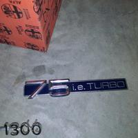 Scritta sigla modello nuova per Alfa 75 i.e. turbo