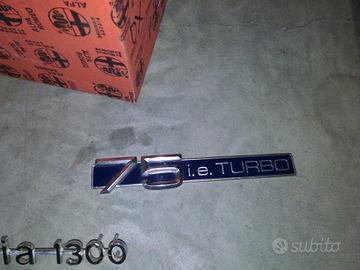 Scritta sigla modello nuova per Alfa 75 i.e. turbo