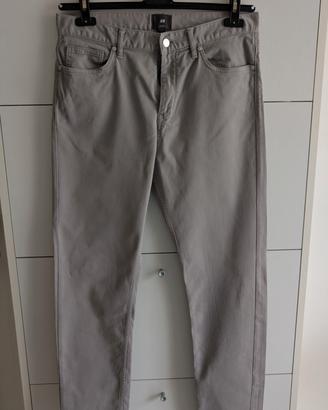 pantaloni chino h&m grigio chiaro