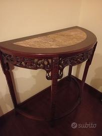 COMODINO IN MARMO DA ENTRATA VINTAGE