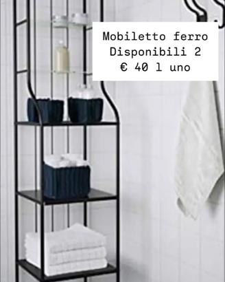 mobiletto bagno ikea ferro nero ronnskar