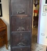 Cassettiera archivio antico