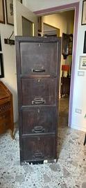 Cassettiera archivio antico