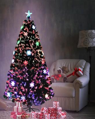 Albero di natale in fibra ottica 210cm