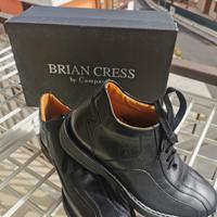 scarpe in pelle nere della Brian Cress by campanil