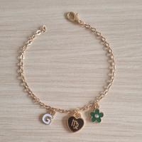 Bracciale personalizzabile lettera segno zodiacale
