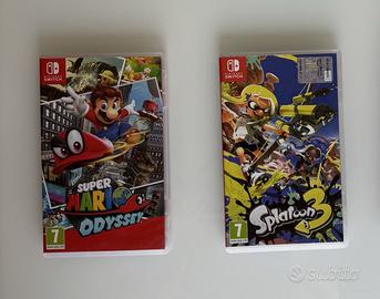 Lotto 2 Giochi Switch Mario Odyssey Splatoon 3